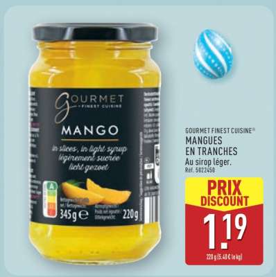 GOURMET FINEST CUISINE® MANGUES EN TRANCHES