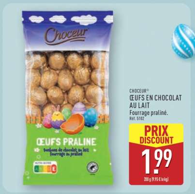 CHOCEUR ŒUFS EN CHOCOLAT AU LAIT