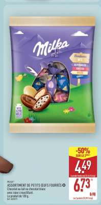 Milka Assortiment de Petits Œufs Fourrés
