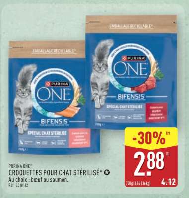 PURINA ONE Croquettes pour chat stérilisé