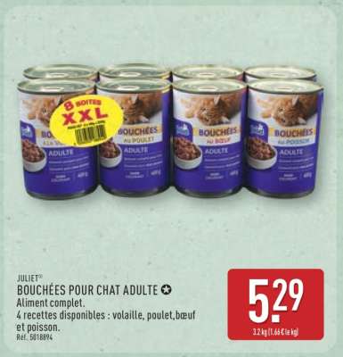 BOUCHÉES POUR CHAT ADULTE