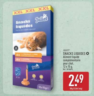 JULIET® SNACKS LIQUIDES
