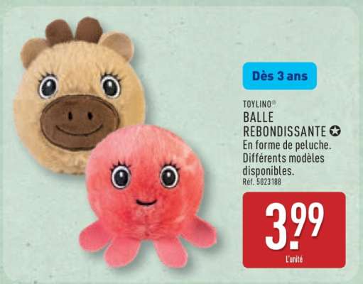 TOYLINO® BALLE REBONDISSANTE