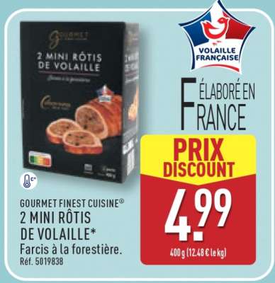 GOURMET FINEST CUISINE® 2 MINI RÔTIS DE VOLAILLE*