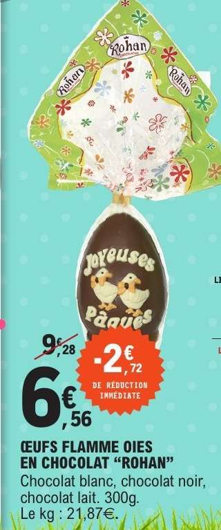 ŒUFS FLAMME OIES EN CHOCOLAT “ROHAN”