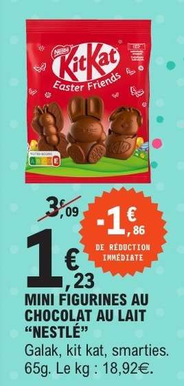 Mini Figurines au Chocolat au Lait 'Nestlé'