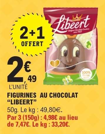 FIGURINES AU CHOCOLAT "LIBEERT"
