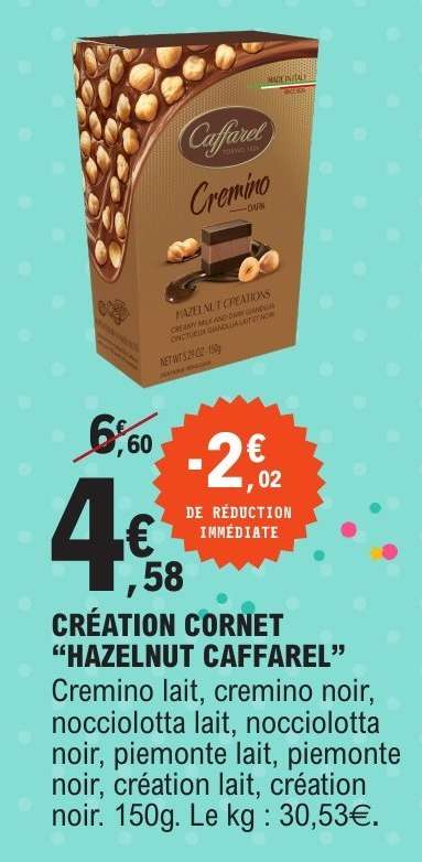 CRÉATION CORNET “HAZELNUT CAFFAREL”