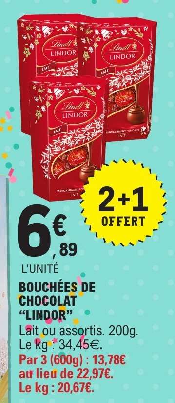 BOUCHÉES DE CHOCOLAT “LINDOR”