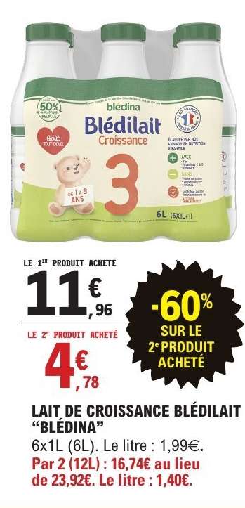 Lait de Croissance Blédilait 'Blédina'