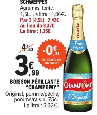 BOISSON PÉTILLANTE “CHAMPOMY”