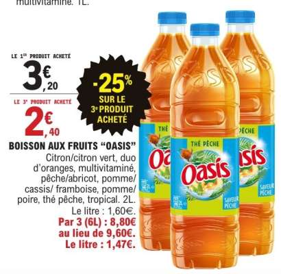 BOISSON AUX FRUITS 'OASIS'