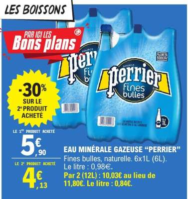 Eau Minérale Gazeuse 'Perrier'