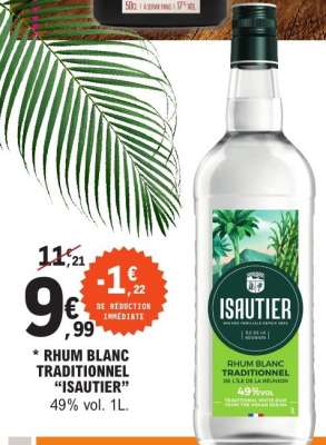 Rhum Blanc Traditionnel "Isautier"