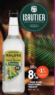 Rhum Blanc Traditionnel 'Maloya'