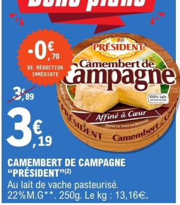 Camembert De Campagne President