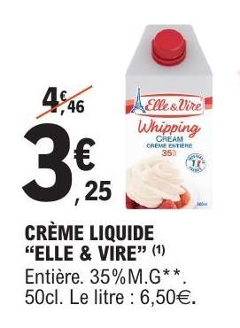 CRÈME LIQUIDE “ELLE & VIRE”