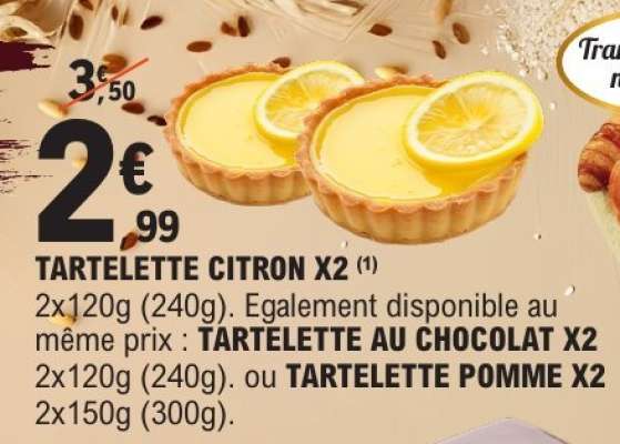 TARTELETTE CITRON X2
