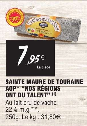 SAINTE MAURE DE TOURAINE AOP "NOS RÉGIONS ONT DU TALENT"