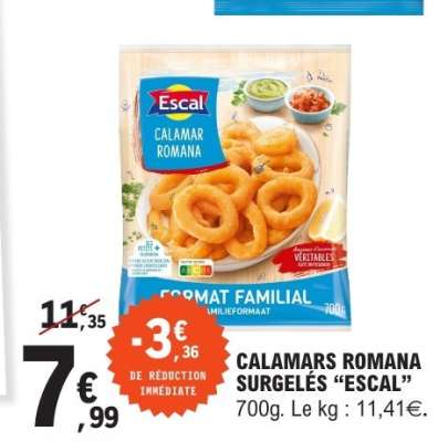 CALAMARS ROMANA SURGELÉS “ESCAL”