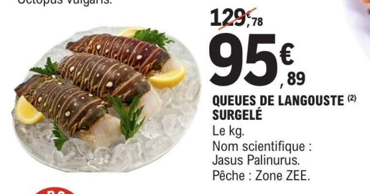 QUEUES DE LANGOUSTE SURGELÉ