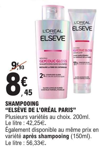Shampooing ELSEVE DE L'ORÉAL PARIS