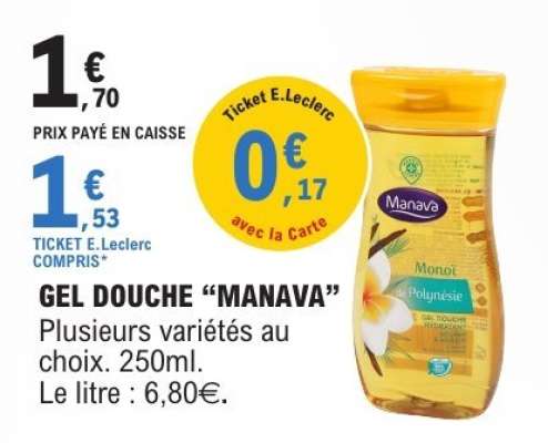 GEL DOUCHE “MANAVA”