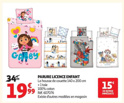 PARURE LICENCE ENFANT