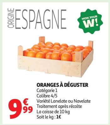 ORANGES À DÉGUSTER