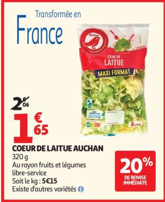 Coeur De Laitue Auchan