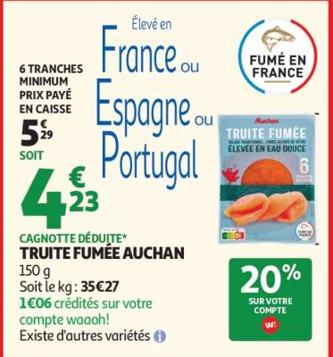 Truite Fumée Auchan