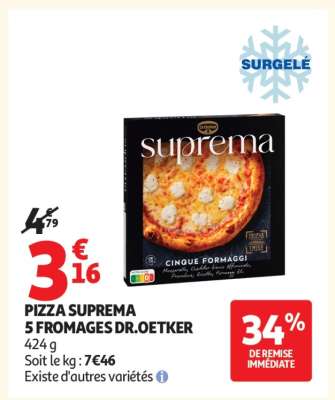PIZZA SUPREMA 5 FROMAGES DR.OETKER
