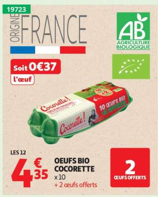 Oeufs Bio Cocorette