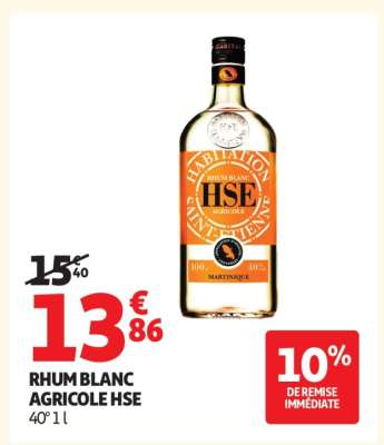 Rhum Blanc Agricole Hse