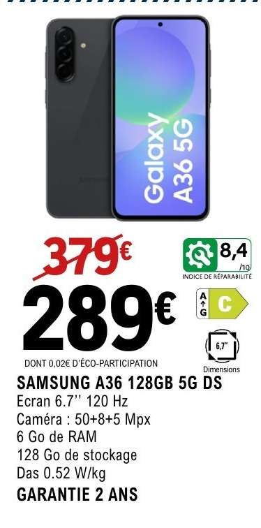 SAMSUNG A36 128GB 5G DS