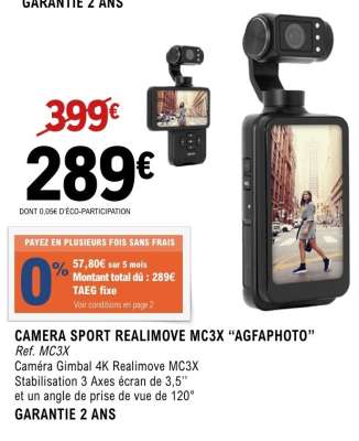 CAMERA SPORT REALIMOVE MC3X “AGFAPHOTO”
