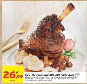 SOURIS D'AGNEAU JUS AUX GIROLLES