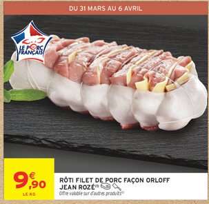 Rôti Filet de Porc Façon Orloff Jean Rozé