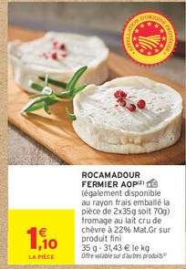 Rocamadour Fermier Aop