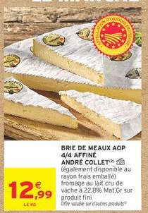 BRIE DE MEAUX AOP 4/4 AFFINÉ ANDRÉ COLLET