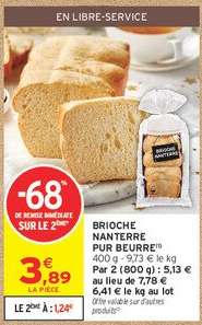 Brioche Nanterre Pur Beurre