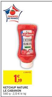 KETCHUP NATURE LE CABANON