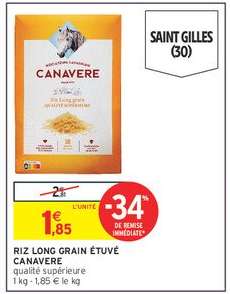 RIZ LONG GRAIN ÉTUVÉ CANAVERE