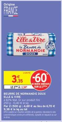 BEURRE DE NORMANDIE DOUX