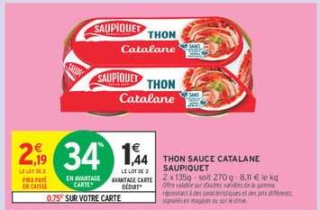 Thon Sauce Catalane Saupiquet