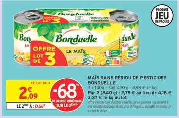Maïs Sans Résidu De Pesticides Bonduelle