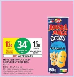 MONSTER MUNCH CRAZY SIMPLEMENT ORIGINAL VICO