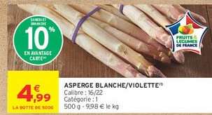 Asperge blanche violette