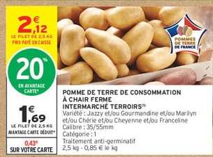POMME DE TERRE DE CONSOMMATION À CHAIR FERME