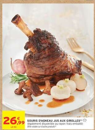 SOURIS D'AGNEAU JUS AUX GIROLLES